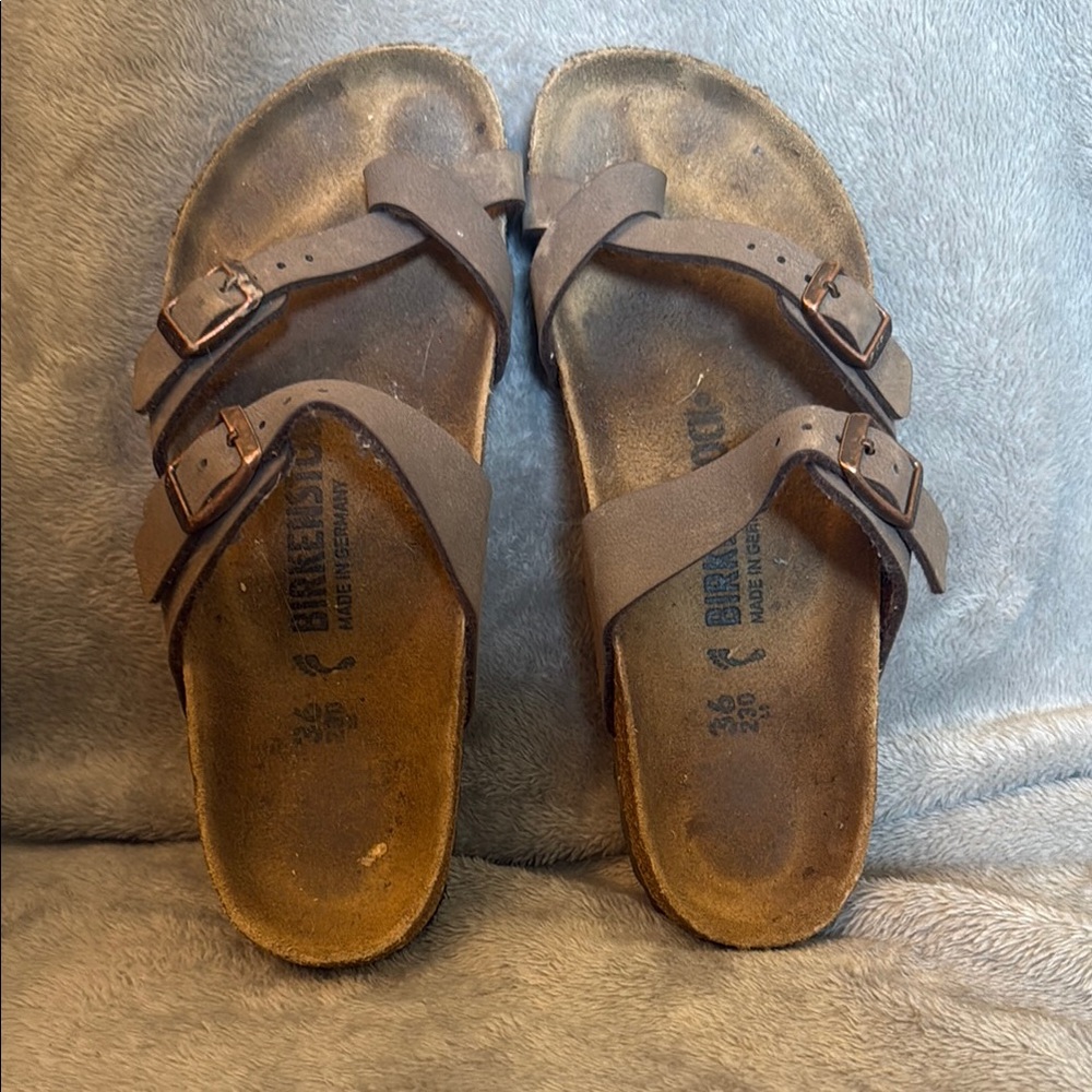 Birkenstock Double Strap Sandals in Brown